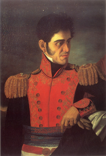 Retrato en oleo de Antonio López de Santa Anna