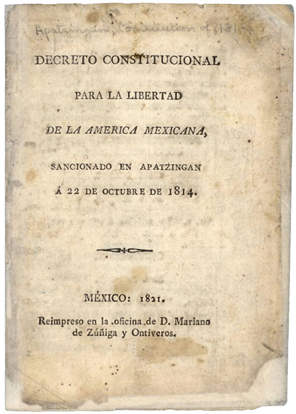 Decreto Constitucional para la Libertad de la América Mexicana.