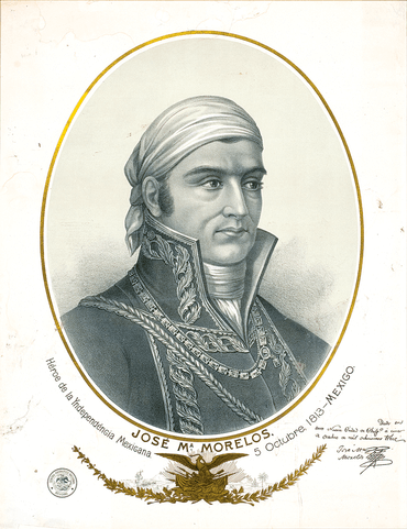 Retrato del General José María Morelos.