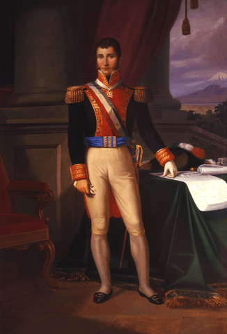 Retrato de Agustín Iturbide como Emperador de México.