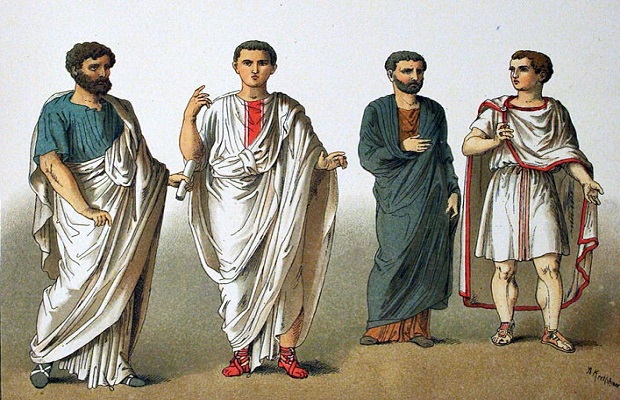 Vestimenta en la Antigua Roma.