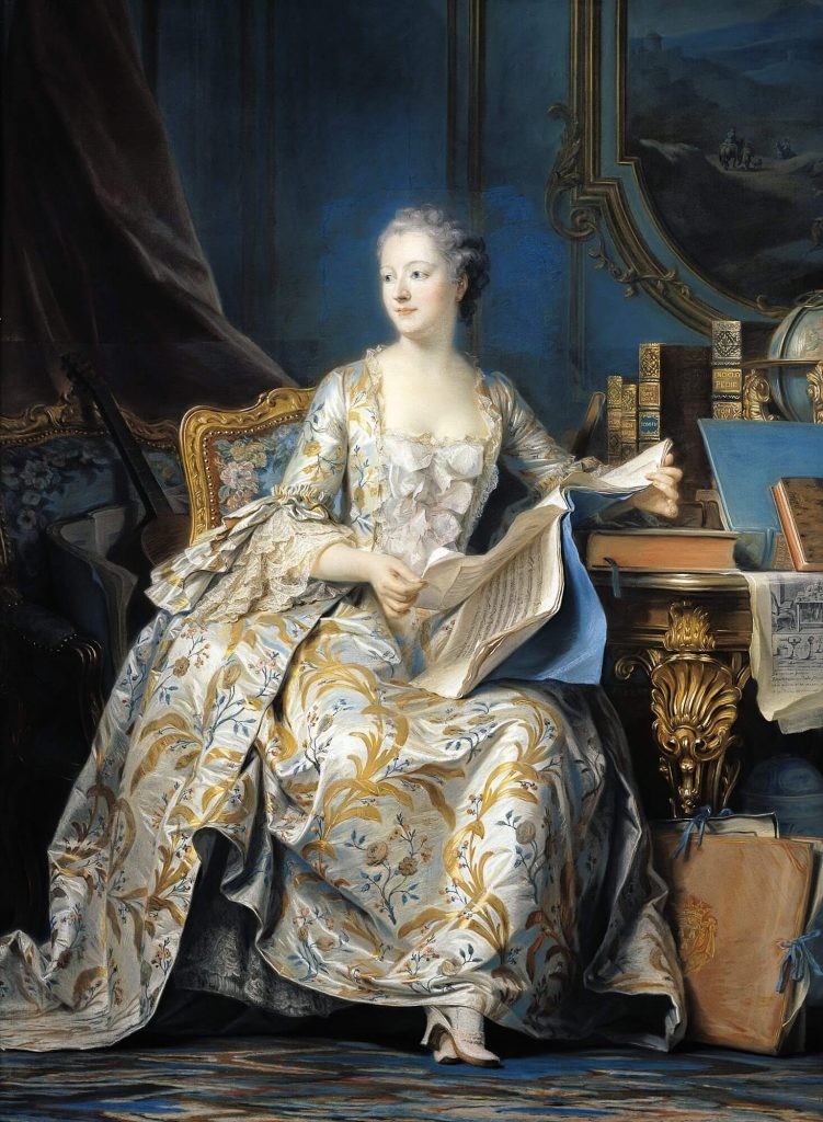 "Madame de Pompadour". Óleo de M. Q. de la Tour.