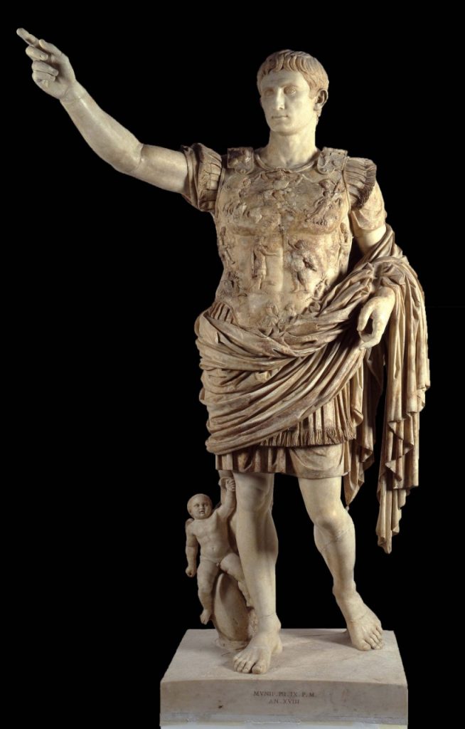 Estatua de “Augusto de Prima Porta” ubicada en Villa de Livia.