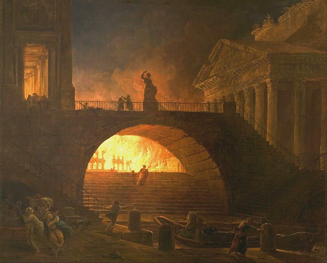 El gran incendio de Roma.