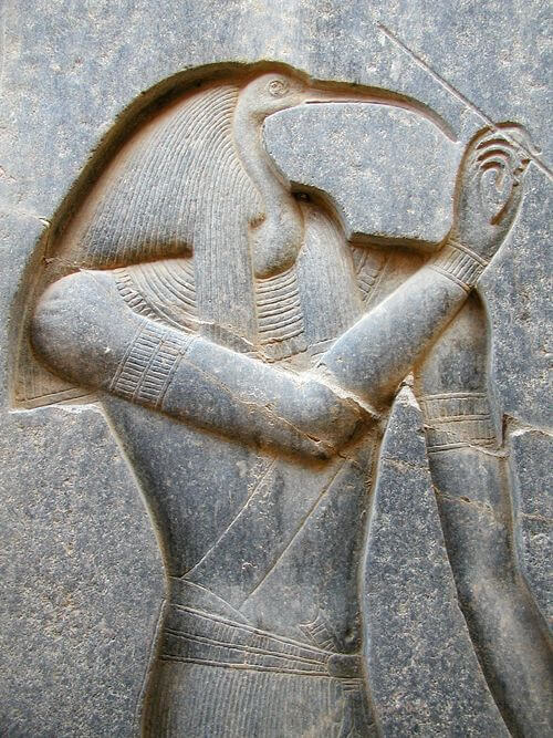 Bajorrelieve de Dyehuty en el templo de Luxor.