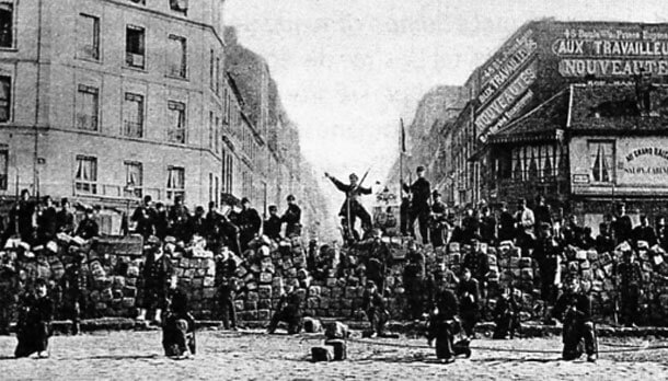 Barricada durante la Comuna de París