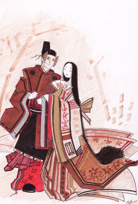 Nobleza japonesa durante el periodo Heian.