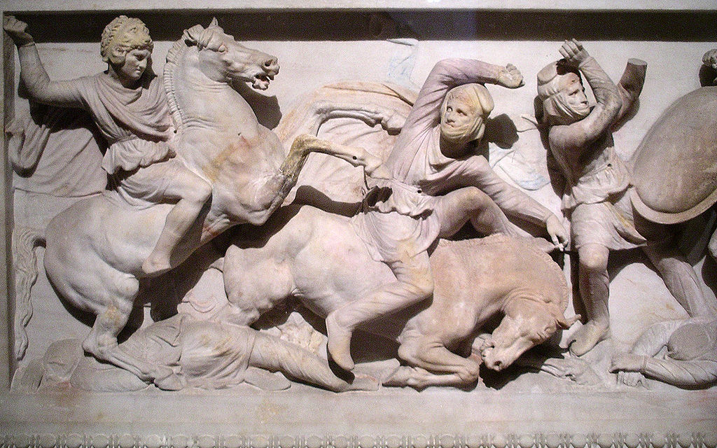 Alejandro Magno frente a los persas.