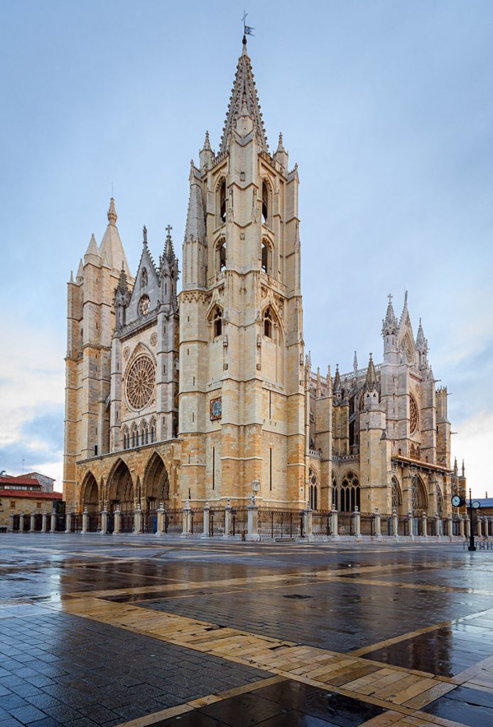 Catedral Gótica del León, España.