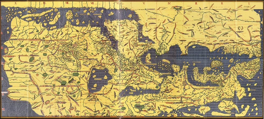 Tabla Rogeriana. Mapa del siglo XII