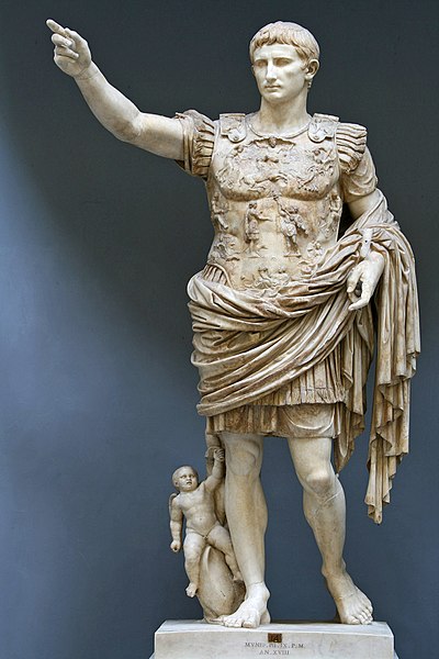 Estatua de Augusto, el primer emperador romano.