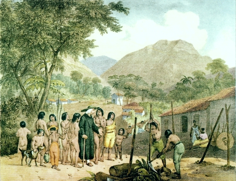 Pueblo de indios tapuios cristianizados