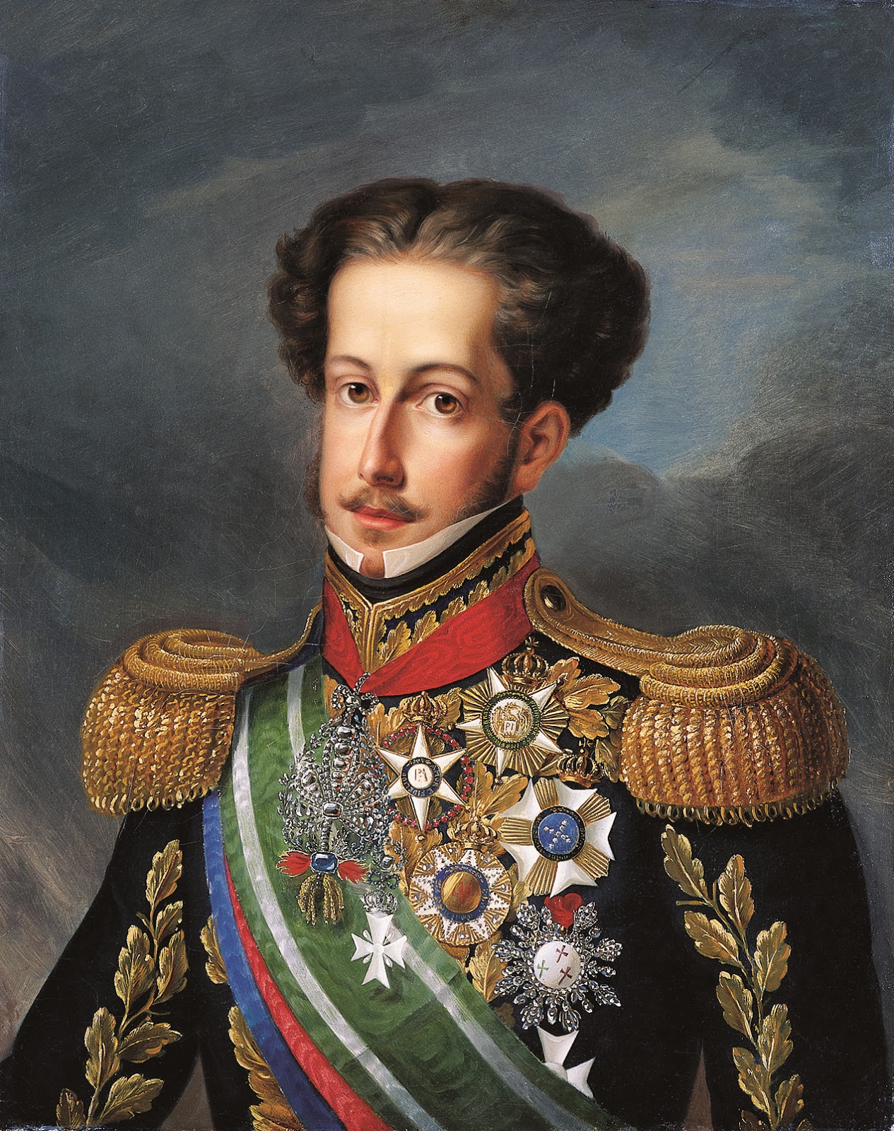 Retrato de Pedro I de Brasil.