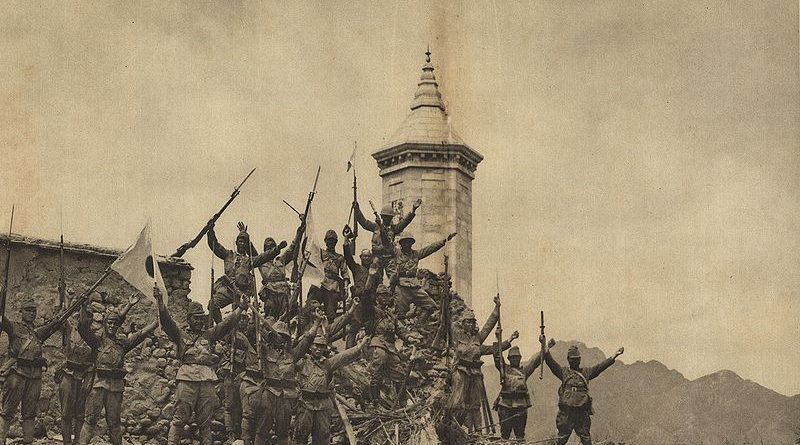 Tropas japonesas en Pekín 1937