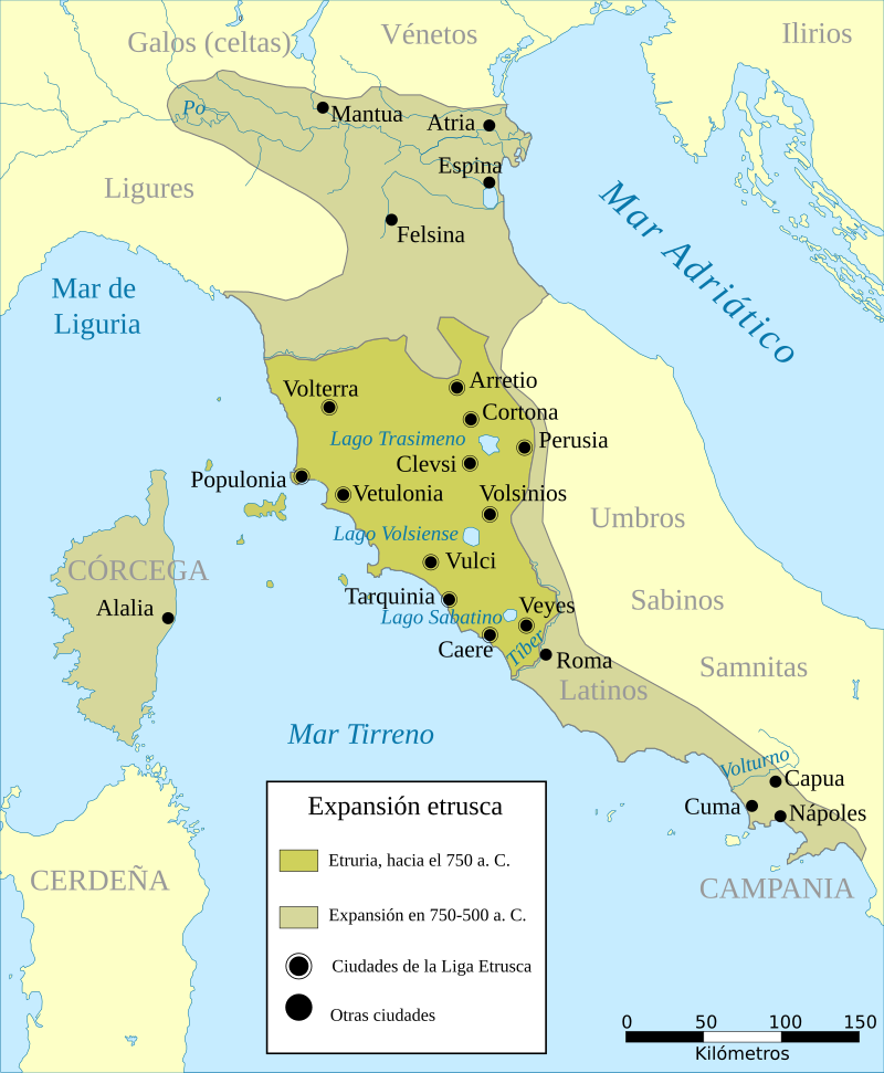 mapa Etruscos