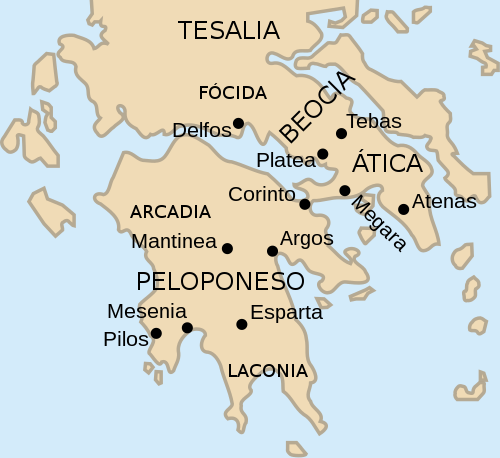 Mapa Antigua Grecia