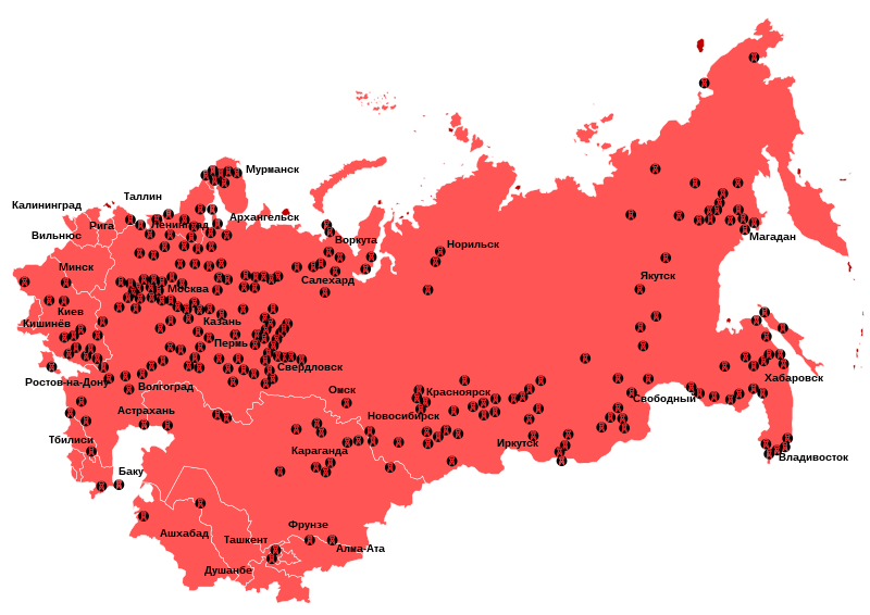 Mapa gulag