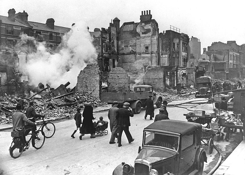 Londres bombardeada